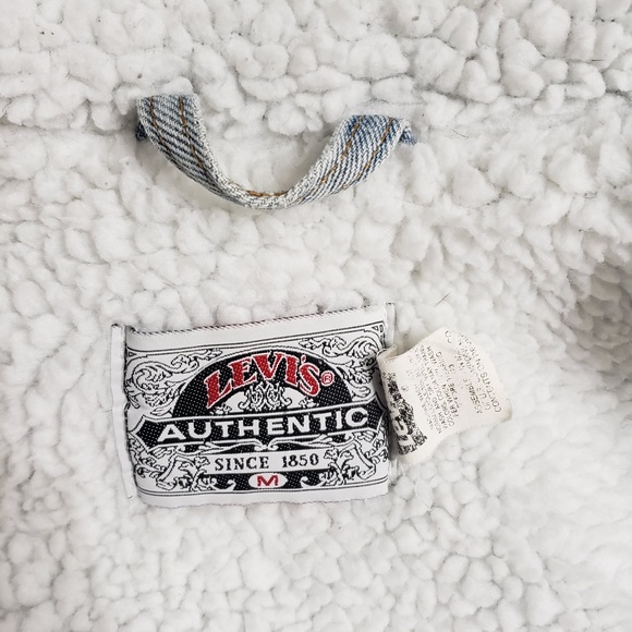Levis 90's Sherpa Denim Jean Trucker Jacket - Picture 3 of 7